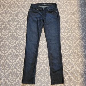 7 for All Mankind jeans, Roxanne, Dark wash, low-rise, Size 26 w/ 33" Inseam